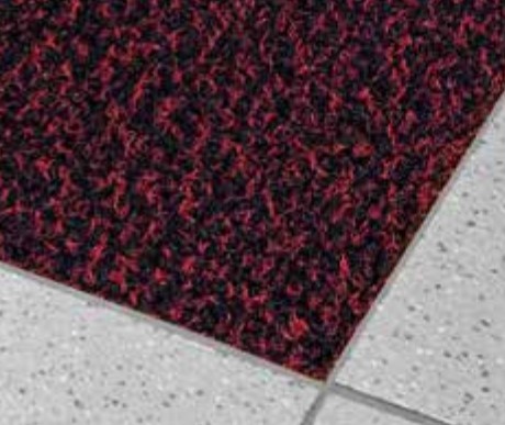 Eingangsteppich rot schwarz Crassus R6