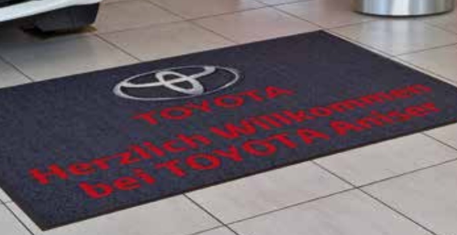 Fussmatte mit eigenem Logo