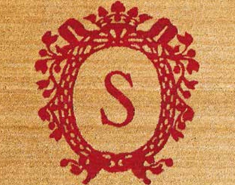 Logo auf Fussmatte Kokos